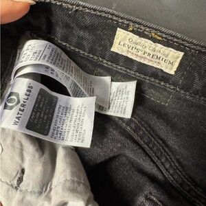 Levi's Men's Dark Gray Slim Straight Jeans